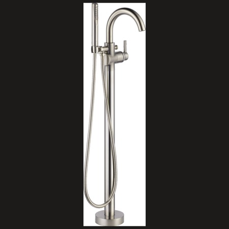 Delta Single hole installation Hole Floor-Mount Tub Filler Faucet, Stainless T4759-SSFL